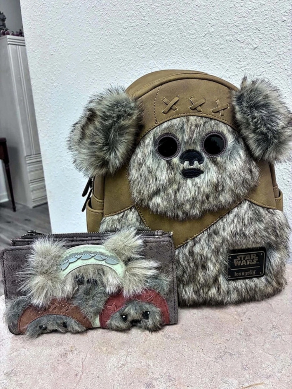 Star Wars Chewbacca backpack Brown & Gray Like New